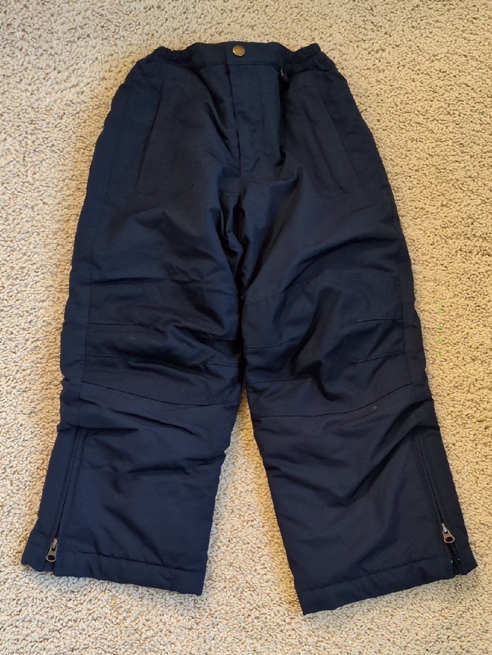 Lands' End Kids Navy Blue Insulated Snow Pants